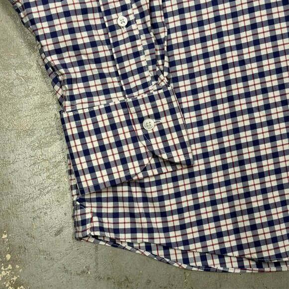 Proper Cloth Performance Dress Shirt Check Stretch Long Sleeve 41 16 Large - Picture 3 of 8